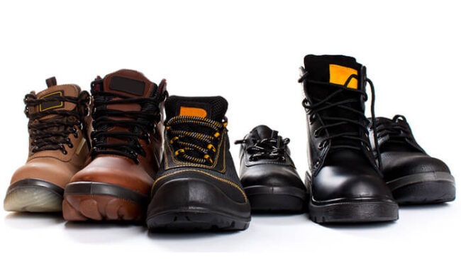 انواع کفش ایمنی استاندارد