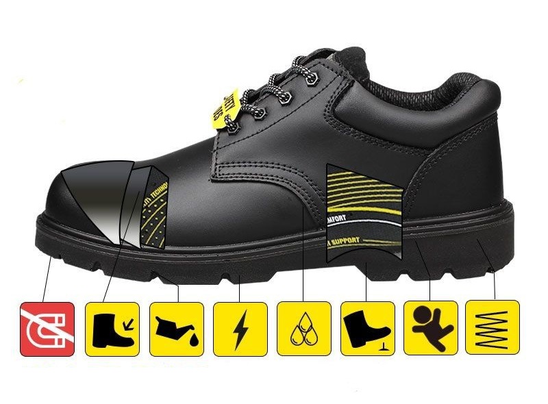 مزایای انواع کفش ایمنی برای محافظت از پاهای کارگران